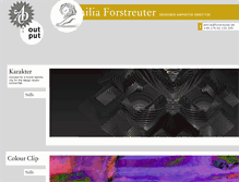 Tablet Screenshot of emiliaforstreuter.de